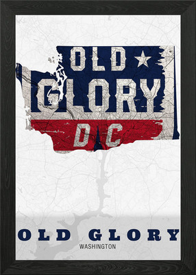 Old Glory Dc Washington Gerahmtes Wandbild Poster Leinwanddruck Bild