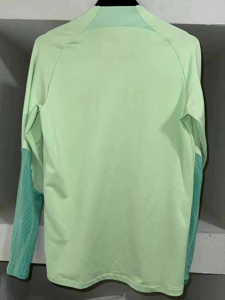 Nike Brazil National Team Dri-Fit Strike Training 1/4 Zip Pullover LS Top Mens M - Image 2 of 4