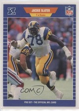 1989 Pro Set Jackie Slater #207 HOF te2