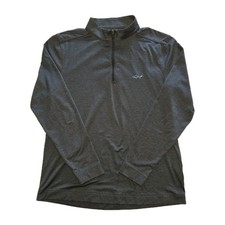 Greg Norman Shark 1/4 Zip Pullover Mens Medium Gray Performance Stretch