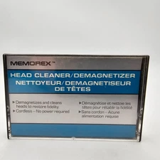 Memorex Cassette Tape Head Cleaner Demagnetizer Audio Maintenance Cordless