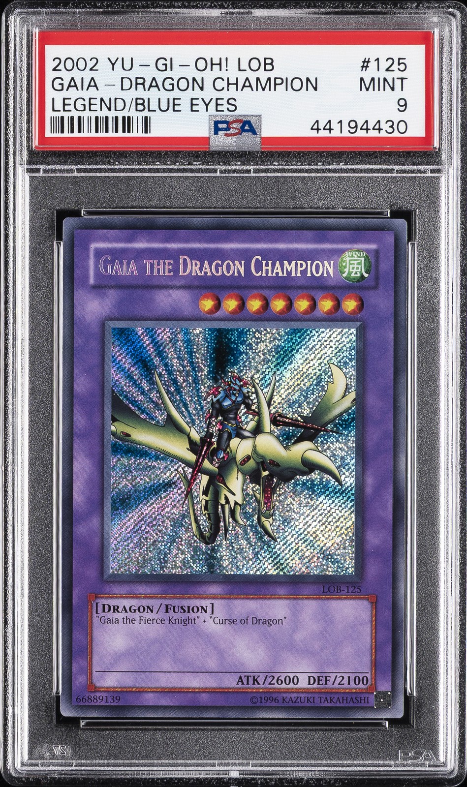 2002 #125 GAIA THE DRAGON CHAMPION PSA 9