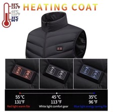 Heated Vest 23 Heating Zones, Electric Heating Jacket US. No Battery Pack