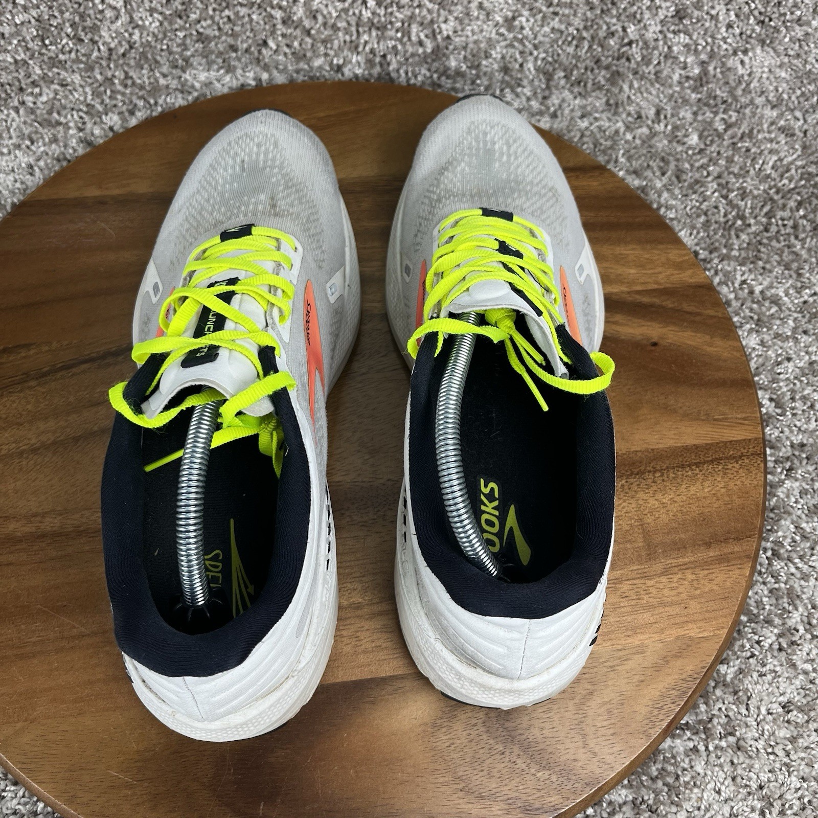 Brooks Mens Launch GTS 9 Sz 11.5 D White & Pink Running Shoe Sneaker 1103871D148 thumbnail 5