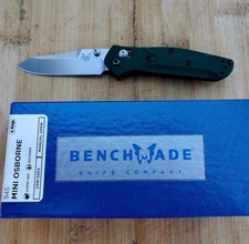 Benchmade 945 Mini Osborne Reverse Tanto Blade Knife Green