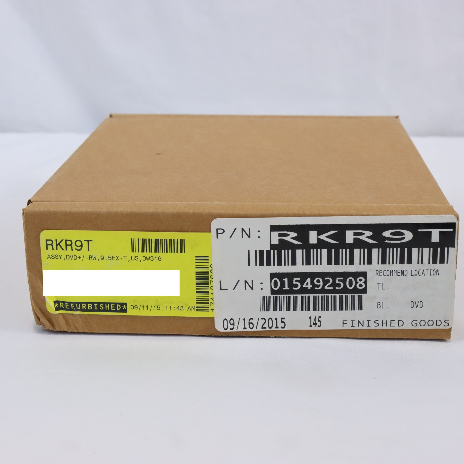 Dell DW316 8x Slim External USB DVD RW/CD-RW Drive in Black RKR9T RFB Lot of 10