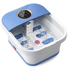 Collapsible Foot Spa Bath Massager with Heat, Remote Control, Temperature Con...