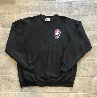 Vintage 90s Sweatshirt Wolf-Eel Ale Black Sweater Adults Size L - Made in USA