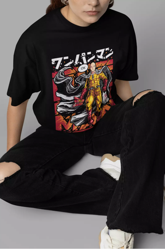 One Punch Man Tshirt Saitama Garou Fubuki Shirt OK Anime T-Shirt Genos Anime Tee - Bild 2 von 6