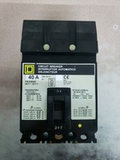 SQUARE D 40A FA34040 THERMAL MAGNETIC CIRCUIT BREAKER