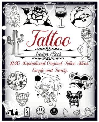 1150+ Tattoo Design Book Flash Ideas Minimalist Vintage Geometric Lettering NEW