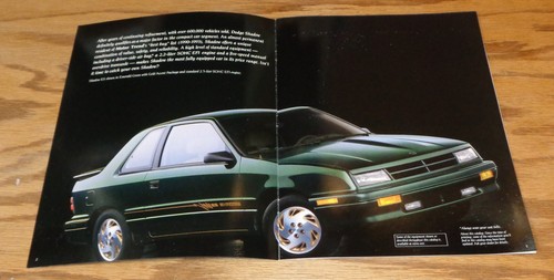 Original 1994 Dodge Shadow Verkaufsprospekt 94 ES - Bild 2 von 2