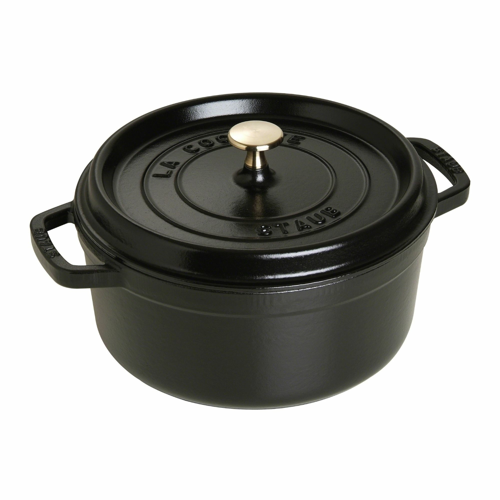 POLVERE France Cocotte 24 cm - 3,8 litri ghisa nero