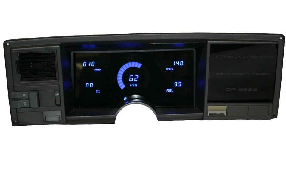 Panel de tablero digital para camioneta Chevy 1988-1991 indicadores LED blancos hechos en EE. UU. Foto 3 de 4