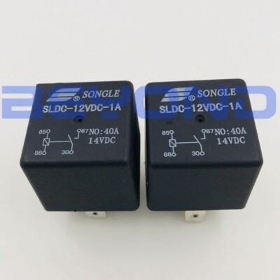 5PC SLDC-12VDC-1A Normally Open 4-pin 40A 12VDC FOR SONGLE Relay