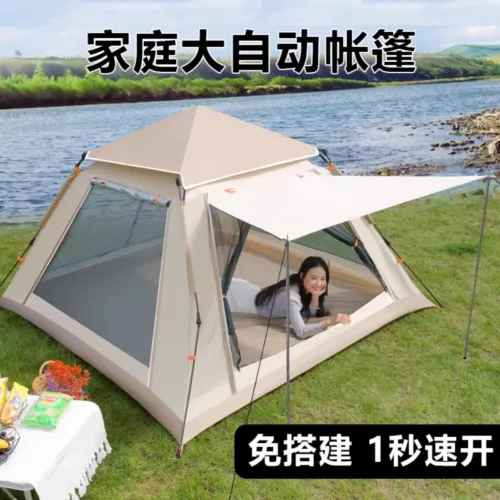 Automatic thickening speed open storm park tent camping