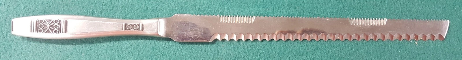 Vintage Madeira T.M. Japan Stainless Steel Serrated Bread Knife 12 3/4"