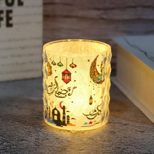 Muslim EID LED Candle Light Mubarak Ramadan Moon Lamp Ornament Home Party Decor - Picture 9 of 12