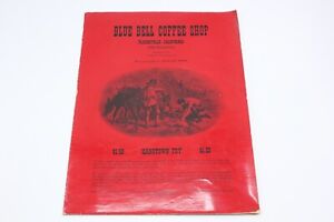 Vintage-1950s-Menu-BLUE-BELL-COFFEE-SHOP-Placerville-California