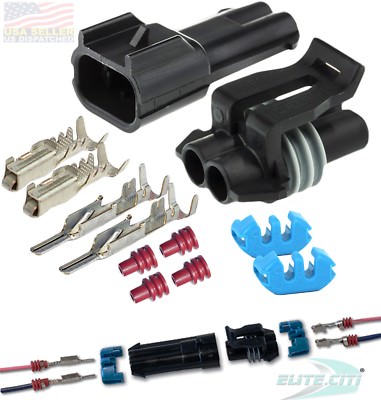 Kit Connettore Delphi Serie Metri-Pack 150 - 2 Vie P.m. Sealed Grigio Chiaro - MES Connettori - Foto 12