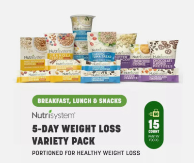 Nutrisystem 5-Day Weight Loss Variety Pack: Breakfasts, Lunches and Snacks