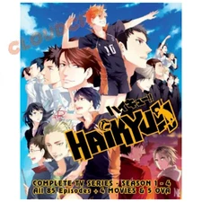 DVD Anime Haikyu!! Season 1 - 4 Vol.1-85 End + 4 Movies + 5 OVA