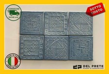 PIASTRELLE da RIVESTIMENTO 10x10CM cucina bagno ELIOS celeste blu greci/romano