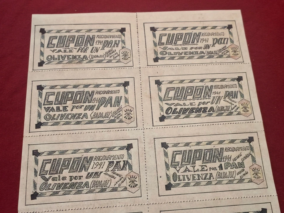 MUSSOLINI con LÍDERES SEGUNDA GUERRA MUNDIAL ALEMÁN ESPAÑOL AZUL DIV póster raciones de guerra estampillas Foto 3 de 4