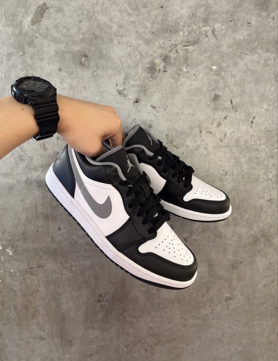 Nike Air Jordan 1 Low Mens Size 10.5 Black Particle Grey