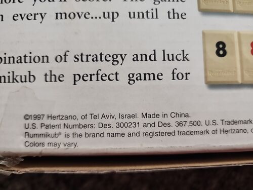 Rummikub 1997 Edition by Pressman Rummy Tile Game Complete With Instructions - 第 7/7 張圖片