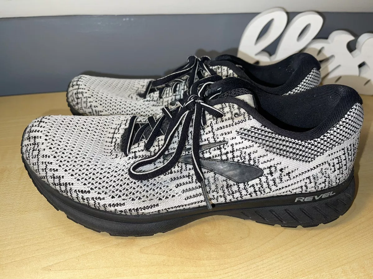 Men's Brooks Revel 3 Running Shoes White Lace Up Low Top Size 8 1103141D121  | eBay
