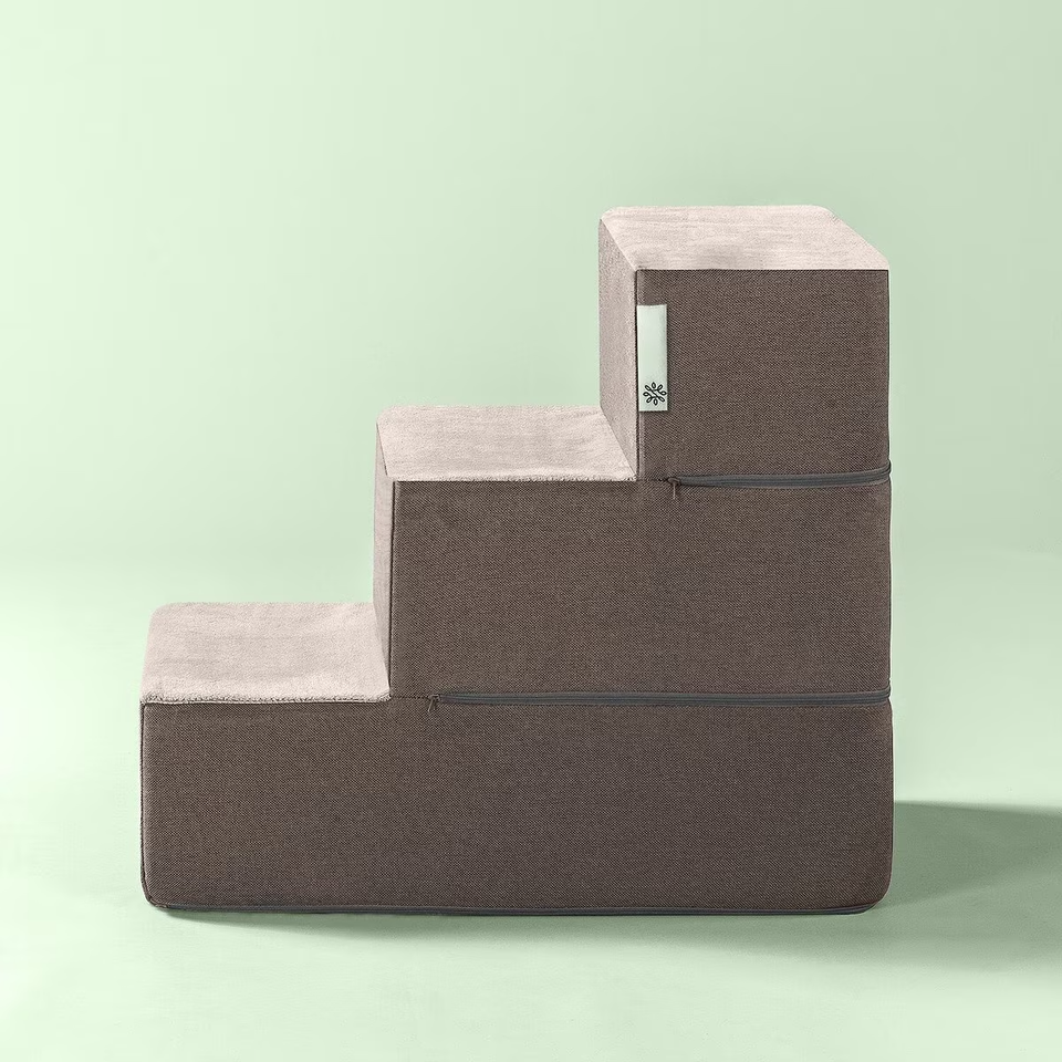 NEW Medium Zinus Cozy Easy Pet Stairs Ramp Ladder Dog Cat Animal Steps