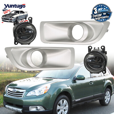 Fog Lights For 2010 2011 2012 Subaru Outback Front Bumper Lamp Kit