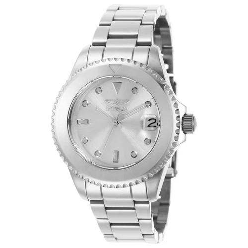 NEW Invicta Pro Diver LADY 38 mm. NH35A Automatic Movement RARE All Silver 35041