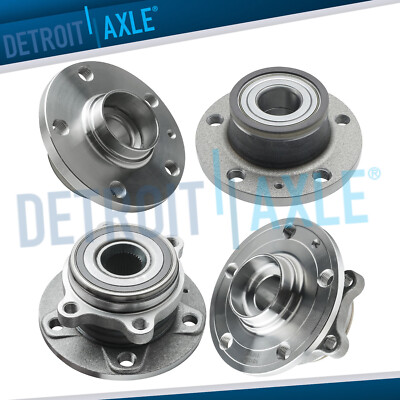FWD Front & Rear Wheel Hub Bearing Assembly for 2007-16 Volkswagen Tiguan CC Eos