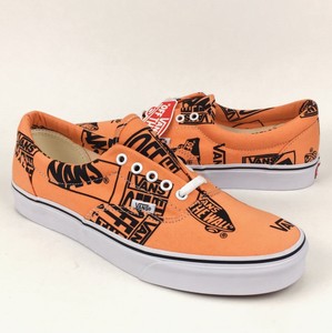 vans orange and white