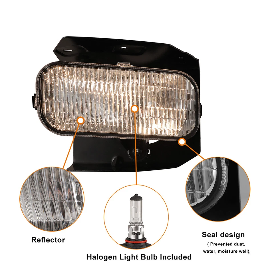 for 1999-2003 Ford F-150 Expedition Fog Lights Driving Bumper Lamps Clear Lens — 第 3/4 张图片