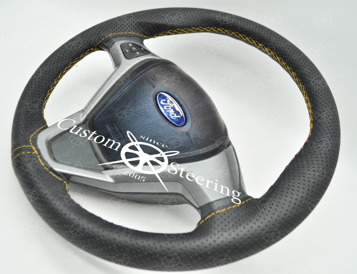 ProElite Black and red Faux Leather Steering Wheel Cover