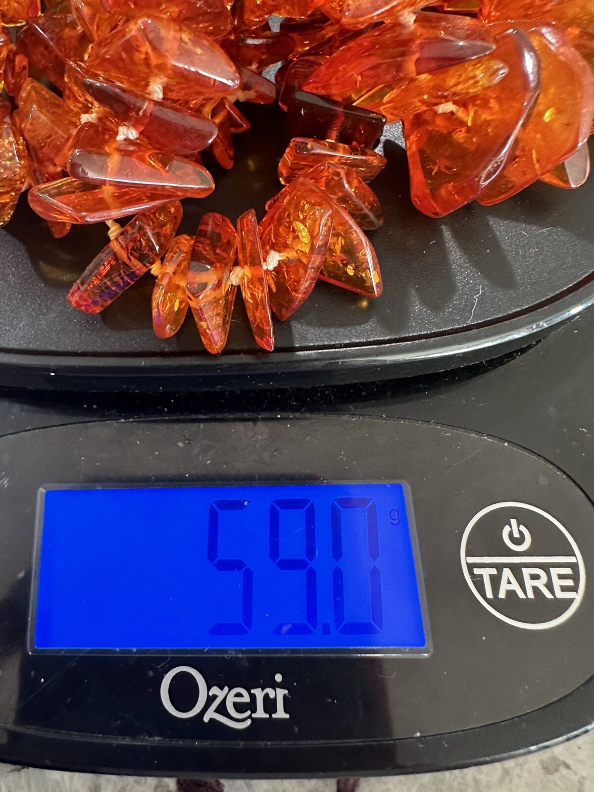 Vintage Baltic Amber Chip Statement Necklace, 28i… - image 10