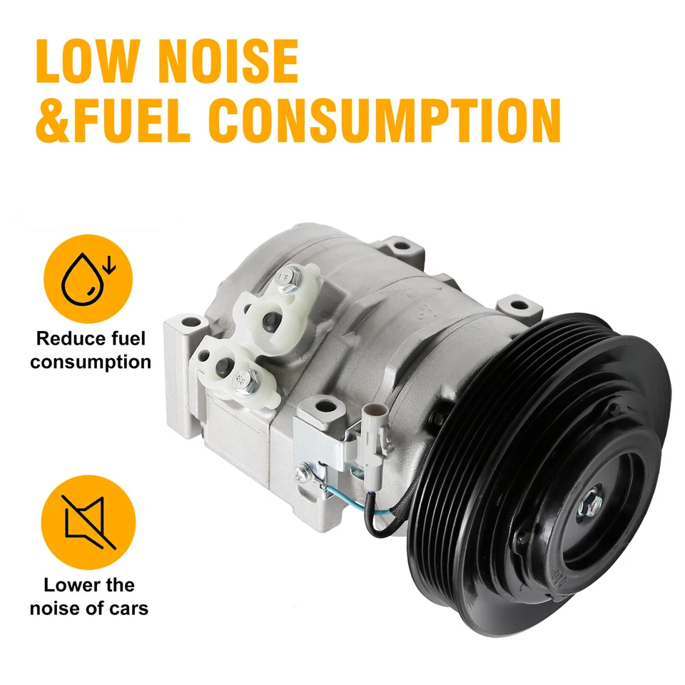 A/C Compressor for 2003-2008 Toyota Corolla Matrix 1.8L CO 27000C Foto 3 de 4