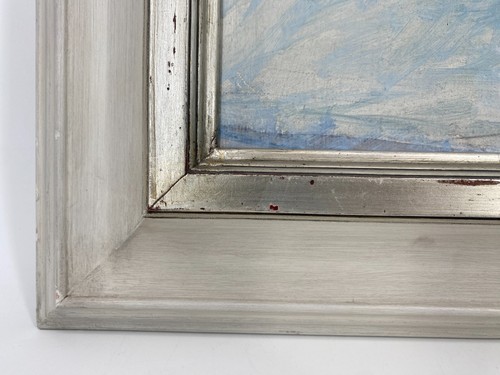 *ÖLGEMÄLDE SCHAMIL GIMAJEW FLIEDER AM KÜCHENFENSTER STILLEBEN 1988 LEINWAND - Bild 9 von 9
