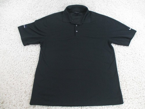 Nike Golf Polo Shirt Mens Medium Black 