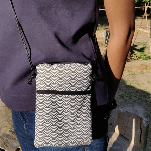 Bolso Bandolera para Móvil Handmade Bolso pequeño Mini Bolso Tela Algodón  Olas | eBay