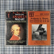 Wolfgang Mozart Lot Of 2 Cassettes Piano Concerto No 12  Magic Of Mozart