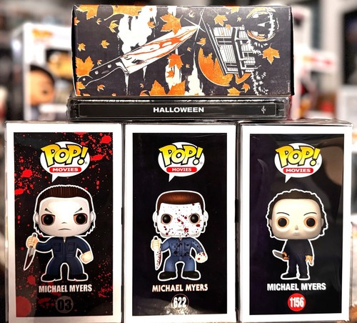 HALLOWEEN COLLECTORS SET 3 Michael Myers Pops, MASK & McFarland Art STEELBOOK - Picture 6 of 17