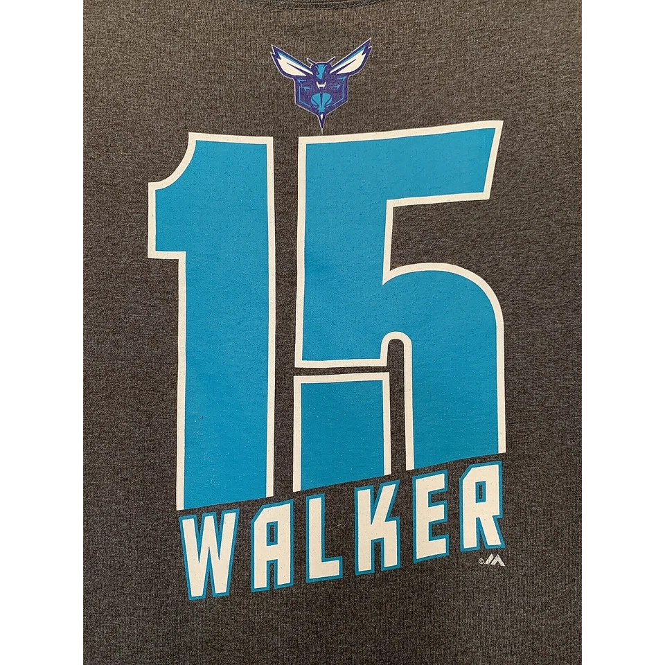 Camiseta de baloncesto NBA MAJESTIC KEMBA WALKER 15 CHARLOTTE HORNETS para hombre talla 2XL Foto 4 de 4