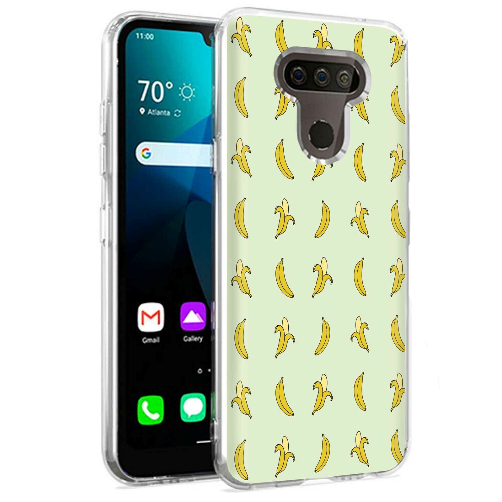 Phone Case for LG Harmony 4,Xpression Plus 3,K40S, Cute Bananas Print