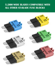 5PCS/6PCS Circuit Breakers ATC/ATO Blade Fuse Resettable Auto Car Boat Marine