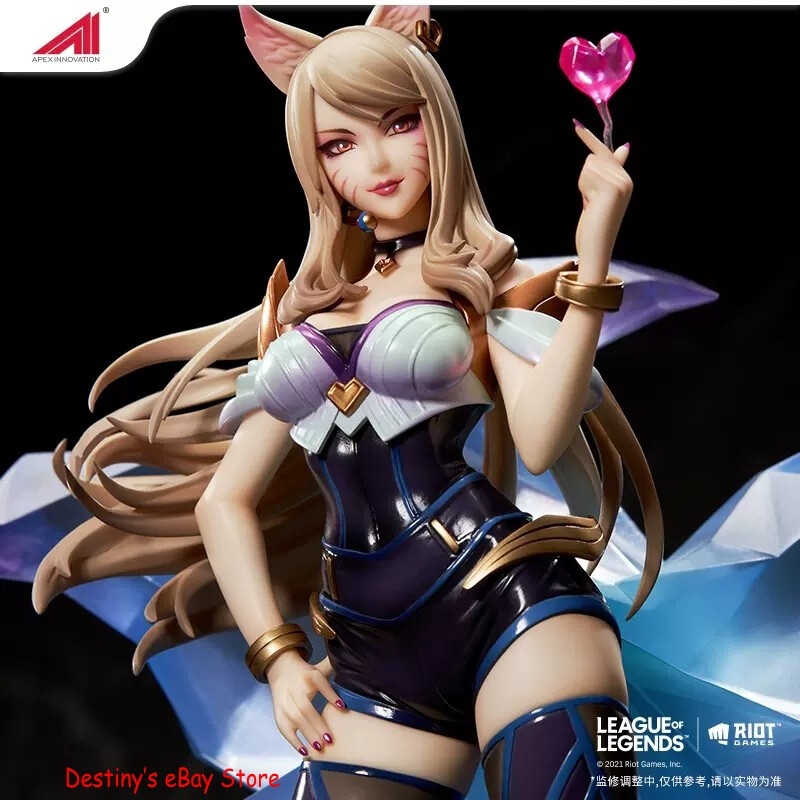 League of Legends K/DA Ahri 1/7 フィギュア League of Legends K/DA All Out Ahri 1/7 Scale Figure (With