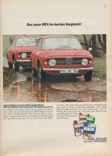 Alfa Romeo GT (REX-Werbung) - Reklame Werbeanzeige Original-Werbung 1968